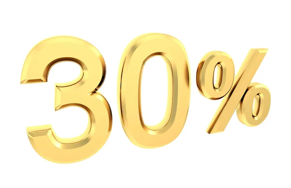 Altın yüzde üzerinde beyaz izole