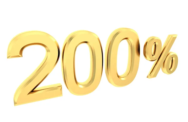 Altın yüzde üzerinde beyaz izole