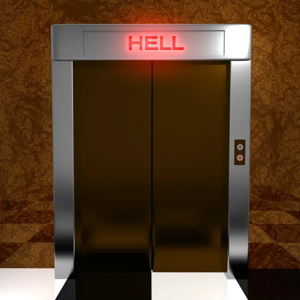 Rendered elevator — Stock Photo, Image