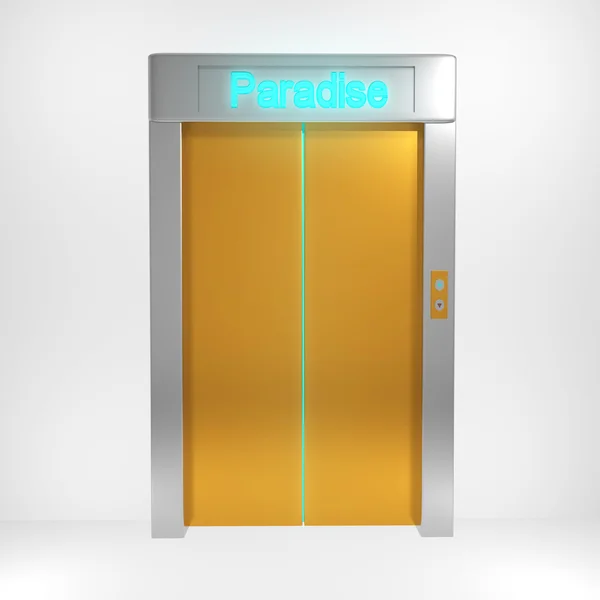 Elevator to paradise 3d — Stock Photo, Image