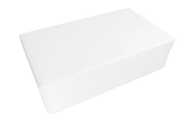 Blank shoe box isolated on white — Stock Photo, Image