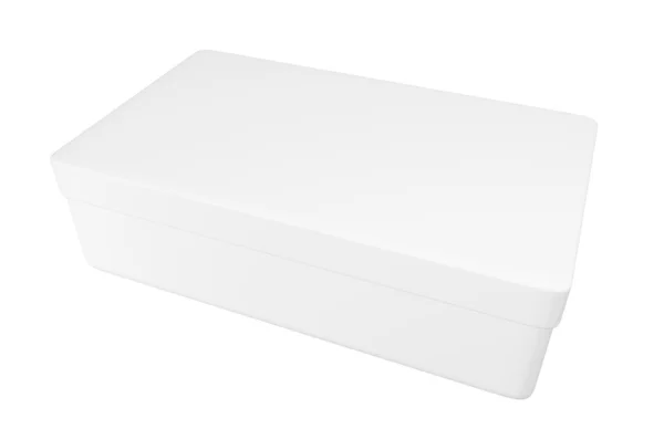 Blank shoe box isolated on white — Stock Photo, Image