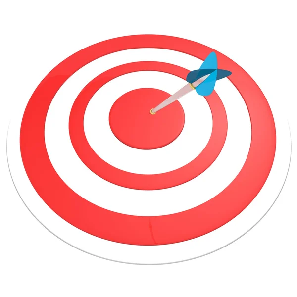 Target with arrow isolated — Stock Photo, Image