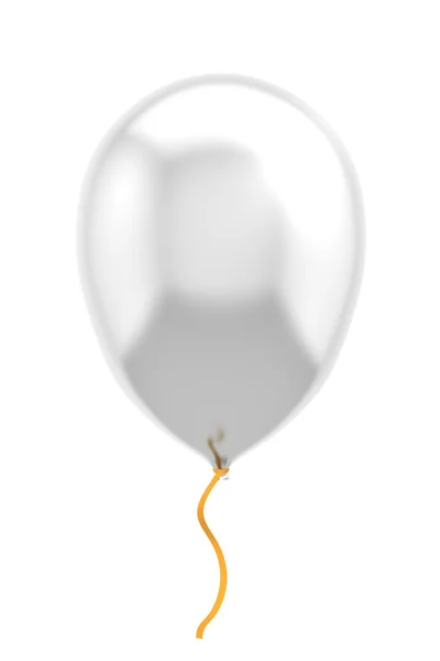 Silberballon — Stockfoto