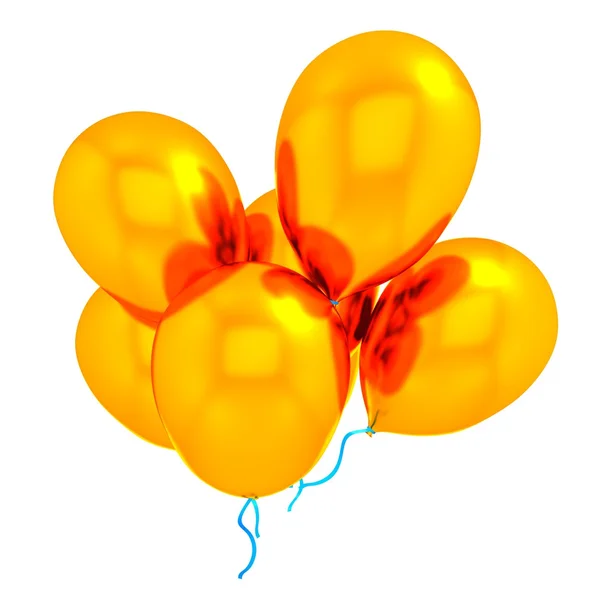 Balões laranja — Fotografia de Stock