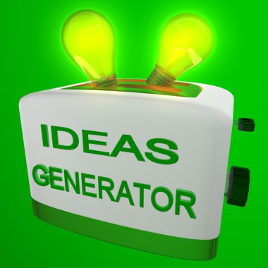 Generator of ideas clipart