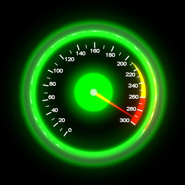 siyah üzerine izole hız göstergesi