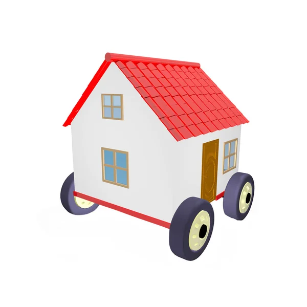 Evin üzerinde 3d jant