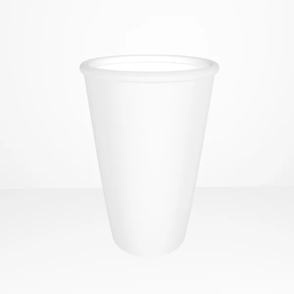 隔离的纸杯子 — 图库照片