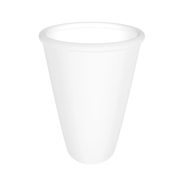 Изолированная бумажная чашка — стоковое фото