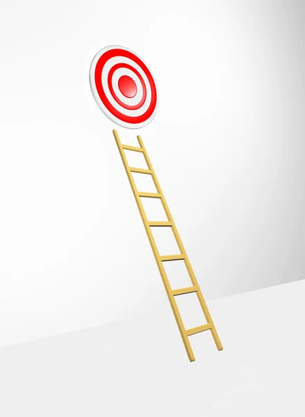 Concept target isolated on white — Stock Photo, Image