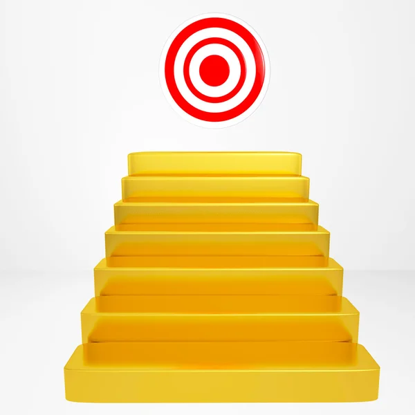 Concept target isolated on white — Stock Photo, Image