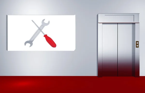 işlenen billboard Asansör