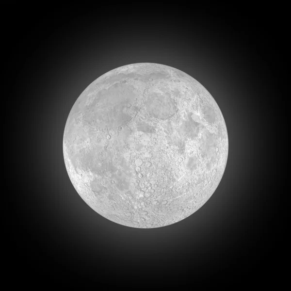 Большая белая полная луна — стоковое фото