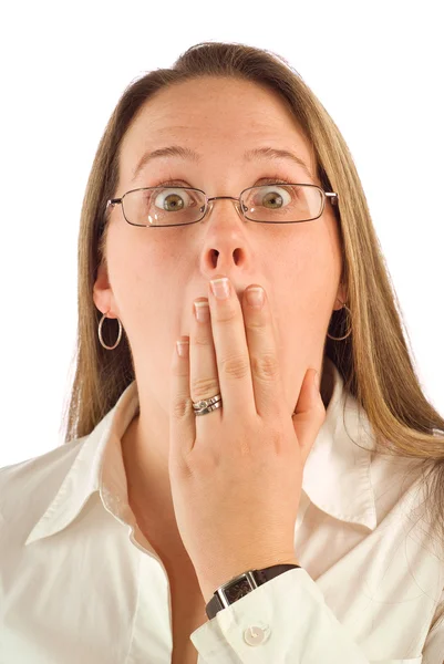 Astonished Businesswoman — Stock Photo, Image