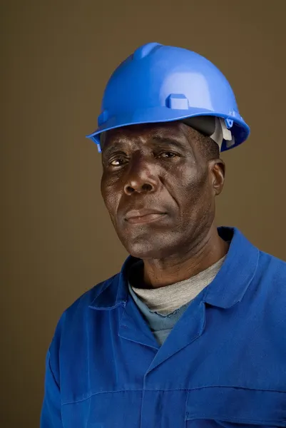 Retrato do trabalhador da construção — Fotografia de Stock