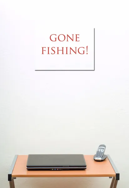 Gone Fishing — Stock Photo, Image