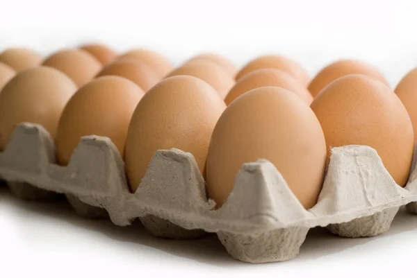 Eggs in box — Stock Photo, Image