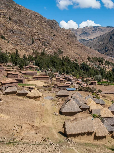 Adobe Houses Village Paucartambo Peru — Stock Photo, Image