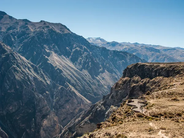 Colca Canyon Seen Cruz Del Condor Viewpoint Chivay Peru — Stock Photo, Image