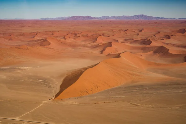 Dune Kilátás Levegőből Namib Naukluft Nemzeti Park Namíbia — Stock Fotó