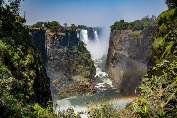 Victoria falls in a sunny day, Zimbabwe