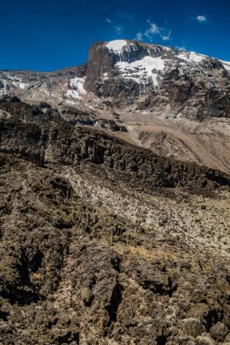 Machame rotasından Kilimanjaro manzarası, Tanzanya