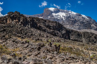 Machame rotasından Kilimanjaro manzarası, Tanzanya