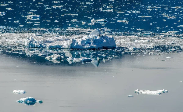 Glaciär Solig Dag Nära Narsarsuaq Grönland — Stockfoto