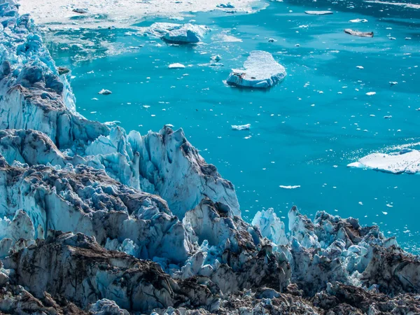 Ledovec Slunečného Dne Poblíž Narsarsuaq Grónsko — Stock fotografie
