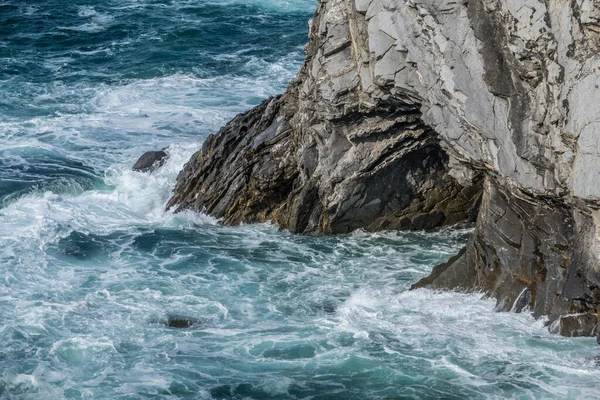 Detail Der Küstenfelsen Bizkaia Baskenland — Stockfoto