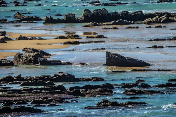 バスク国ソペラナの海岸崖の詳細 — ストック写真