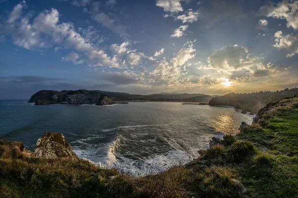Detail Coast Cliffs Barrika Dawn Basque Country — Stock Photo, Image