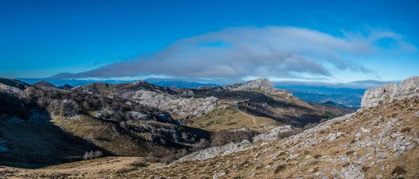 Sentier Vue Colline Gorbea Pays Basque Panoramique — Photo