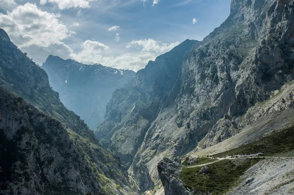 Sentier Ruta Del Cares Dans Les Montagnes Picos Europa Espagne — Photo