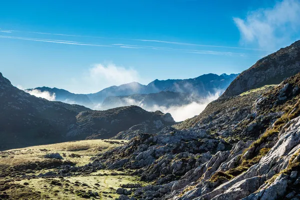 Picos Europa Montañas Nubes Asturias —  Fotos de Stock