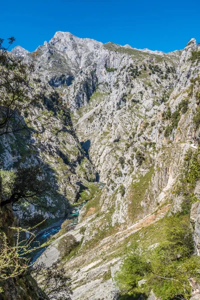 Ruta Del Cares Dans Les Montagnes Picos Europa Asturies — Photo