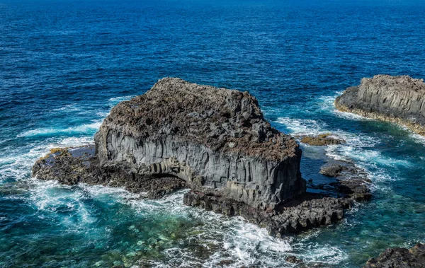 Klein Rotseiland Aan Kust Palma Canarische Eilanden — Stockfoto