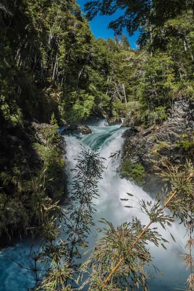 Cascata Los Alerces Parque Nacional Nahuel Huapi Argentina — Fotografia de Stock