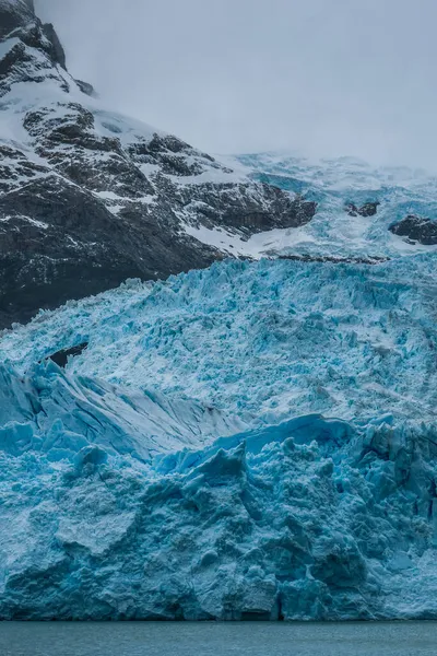 Деталі Льоду Льодовика Спегазіні Калафаті Аргентина — стокове фото
