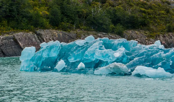 Blå Isdetalj Perito Moreno Glaciär Argentina — Stockfoto