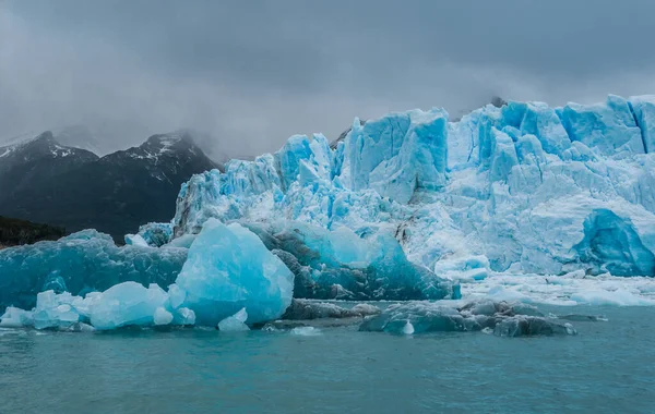 Kék Jég Részlet Perito Moreno Gleccser Argentína — Stock Fotó