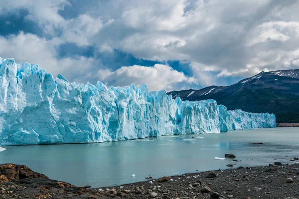 Perito Moreno Παγετώνας Μια Ηλιόλουστη Μέρα Στην Αργεντινή — Φωτογραφία Αρχείου