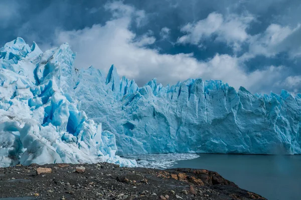 Perito Moreno Gletscher Unter Den Wolken Calafate Argentinien — Stockfoto