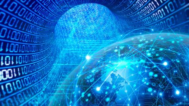 Dünya verileri siber uzay tünelinde akıyor, dünya konseptini sayısallaştırıyor