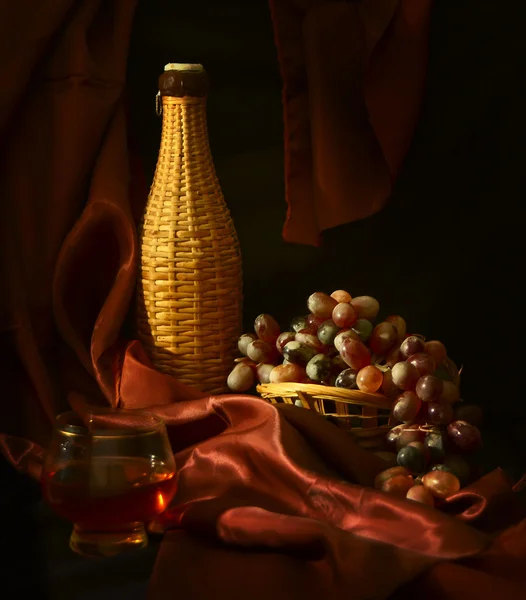 Şarap ve üzüm.. — Stok fotoğraf