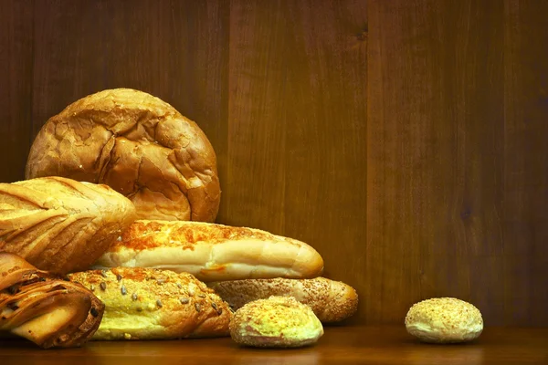 Разнообразная пекарня — стоковое фото