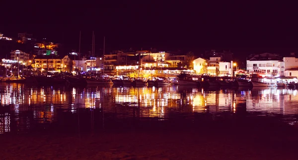 Noite de Porto Datca — Fotografia de Stock