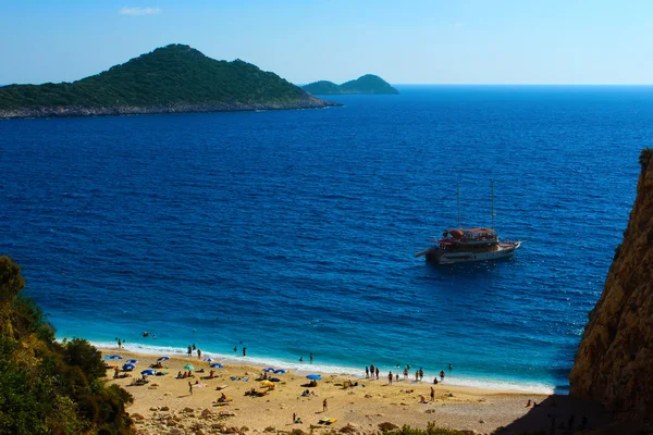 Sunny beach in Turkey — Stock Photo, Image