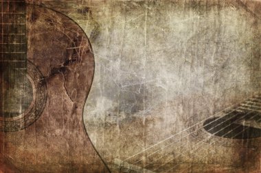 Grunge arka plan gitar